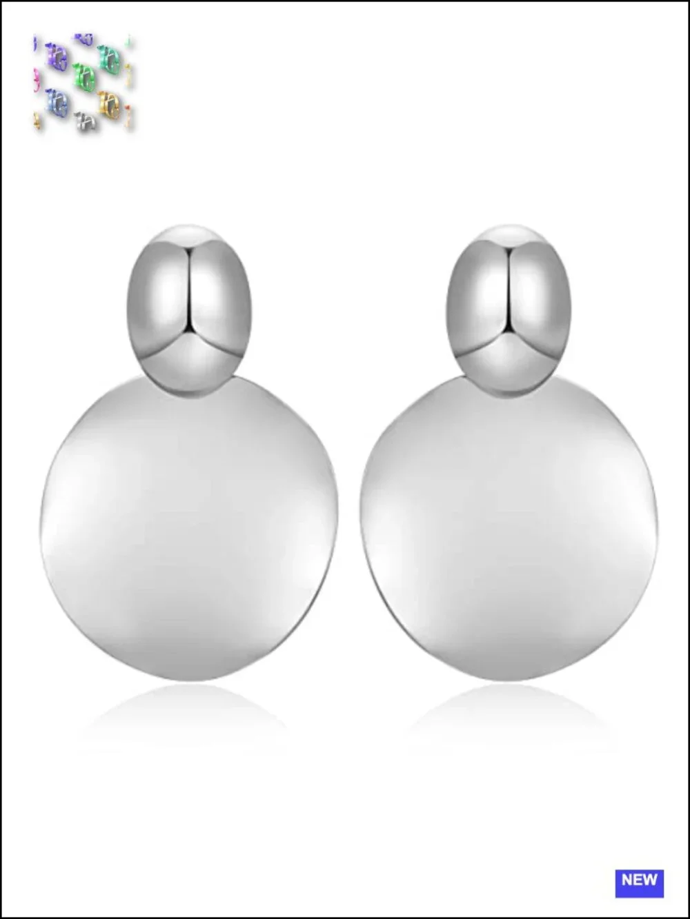 Large Disc Drop Earrings Gold Dangle Round Hammered Earrings Lightweight